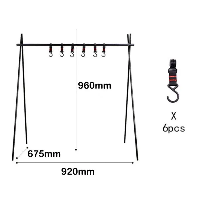 ALLTREK Folding Hanging Rack Barang dan Alat Masak Rak Lipat Outdoor