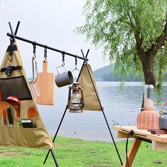ALLTREK Hanging Bag Rack Triangular Cookware Set Storage