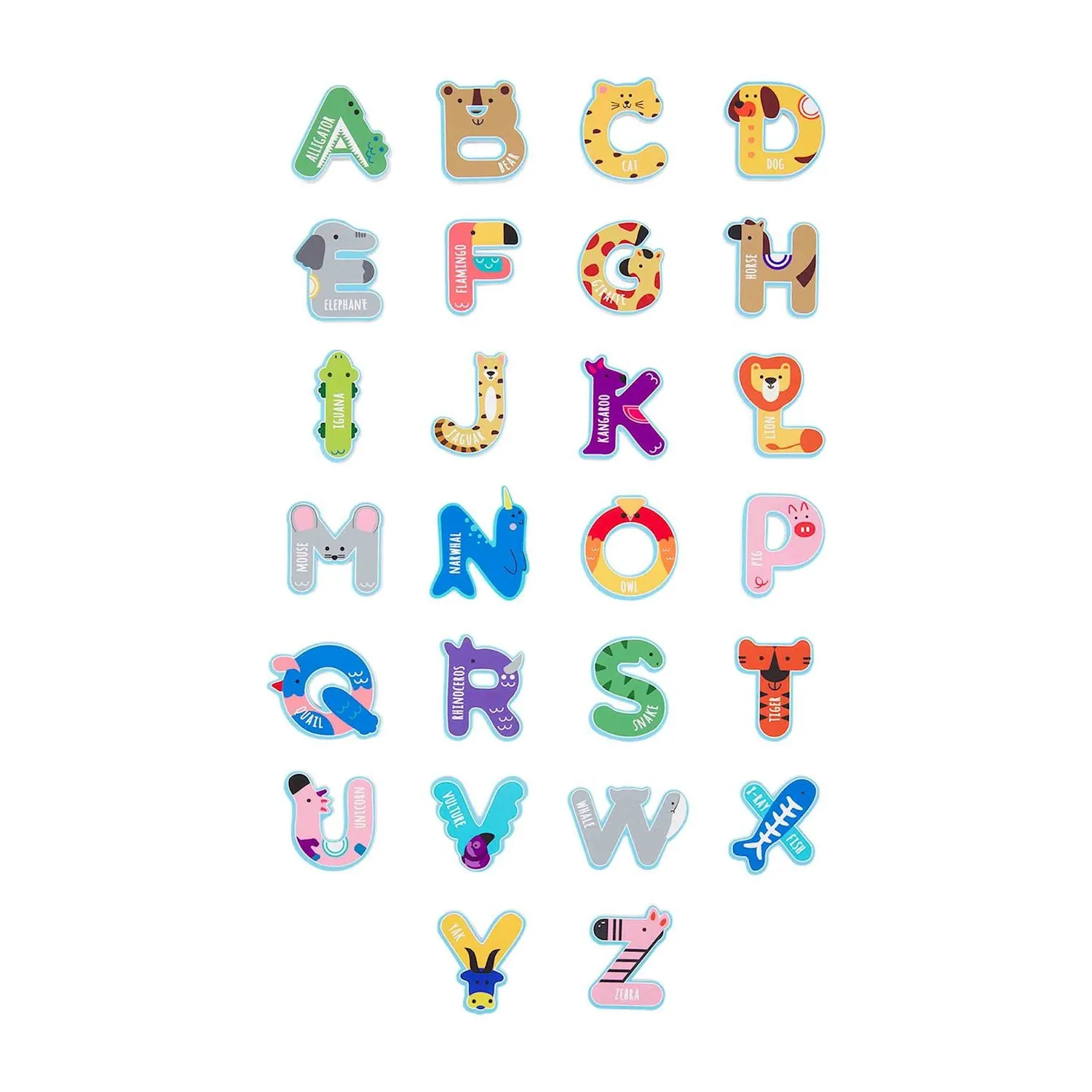 Alphabet Bath Stickable Set