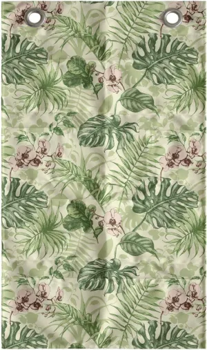 Ambesonne Floral Hanging Pocket Organizer, Hand Drawn Demonstration of Various Leaves and Flowers, Printed Polyester Storage Bag with Pockets, 21" x 31", Cream Multicolor