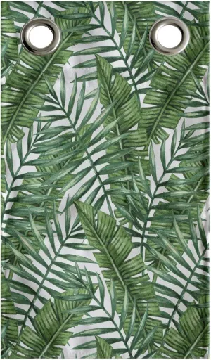Ambesonne Jungle Leaves Hanging Pocket Organizer, Painting Interpretation of Fronds in Tones of Green Repetitive Pattern, Printed Polyester Storage Bag with Pockets, 9" x 16", Multicolor