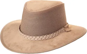 American Hat Makers Breeze Mesh Sun Hat Men & Women – Outdoor Leather Hat