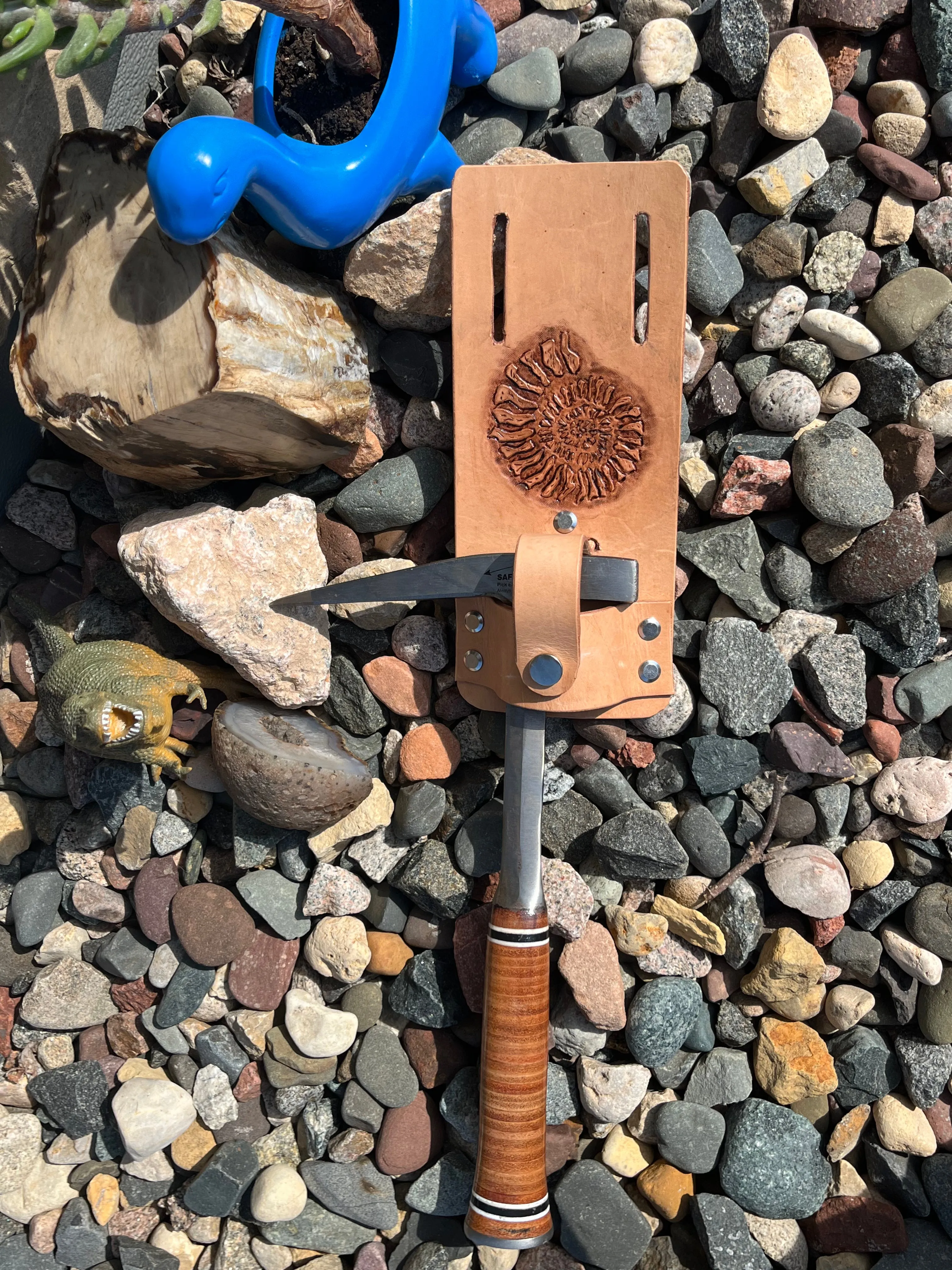 Ammonite Rock Hammer Holster