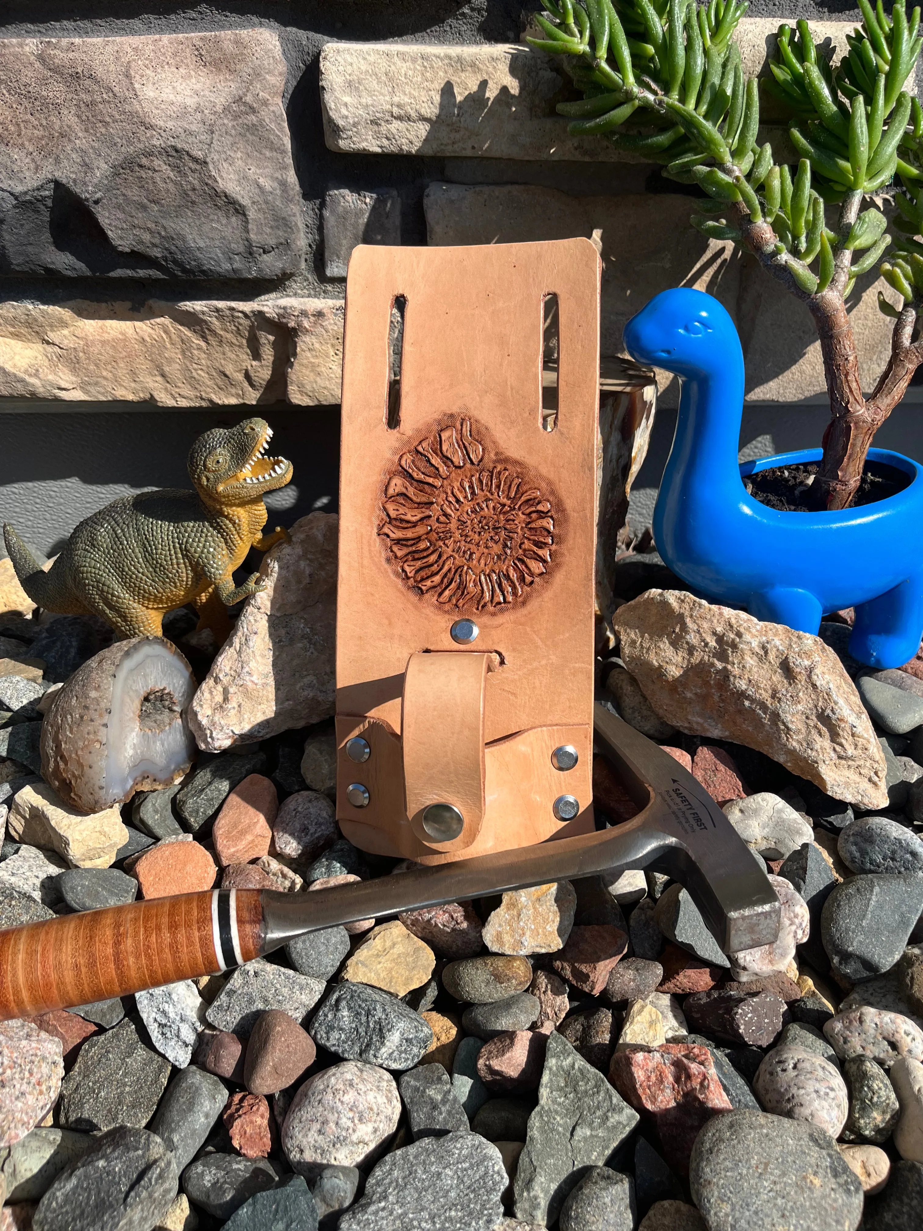 Ammonite Rock Hammer Holster