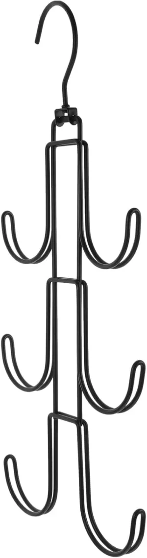 Amosfun Rotating Hook Hanger Handbag Hanger for Closet Wardrobe Hanging Storage Scarf Organizer