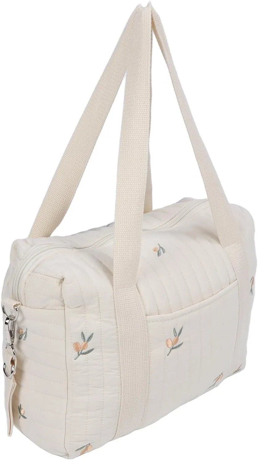 ANGGREK Baby Pushchair Organiser, Stroller Organizer Bag with Sturdy Craftsmanship, Zipper Design, Ideal for Gifting, Multifunctional Reuse, Spacious Capacity with Cotton Cloth Material (#2)
