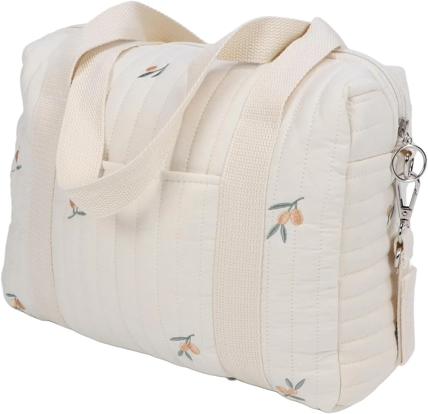ANGGREK Baby Pushchair Organiser, Stroller Organizer Bag with Sturdy Craftsmanship, Zipper Design, Ideal for Gifting, Multifunctional Reuse, Spacious Capacity with Cotton Cloth Material (#2)