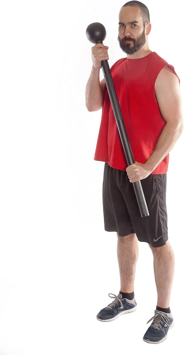Apollo Athletics Steel Mace Bell 15LB, Heavy Duty Mace Hammer for Strength Training & Full Body Workouts, MB15LB