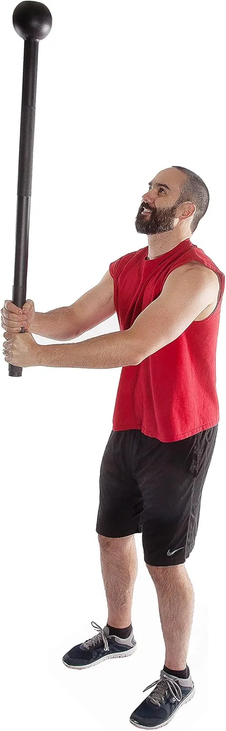 Apollo Athletics Steel Mace Bell 15LB, Heavy Duty Mace Hammer for Strength Training & Full Body Workouts, MB15LB