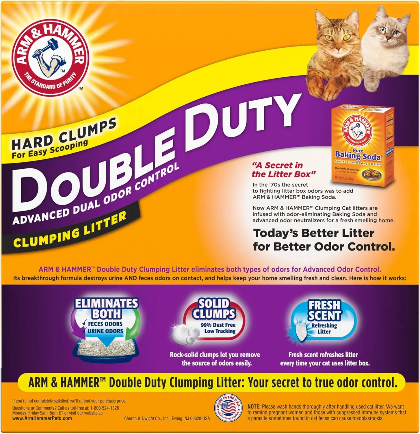 Arm & Hammer Double Duty Litter, 14 Lbs (Packaging May Vary)