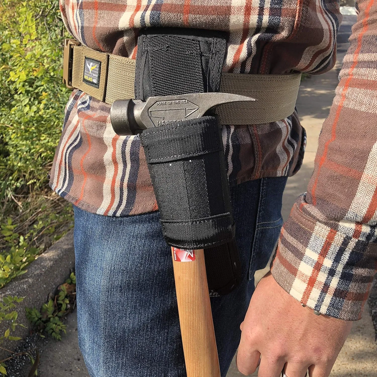 Atlas 46 AIMS Heavy-Duty Hammer Tool Holster | Compatible with Atlas 46 AIMS Systems for Multiple Customization Options | Sleek Solution for Effective Tool Management | Hand Crafted in The USA