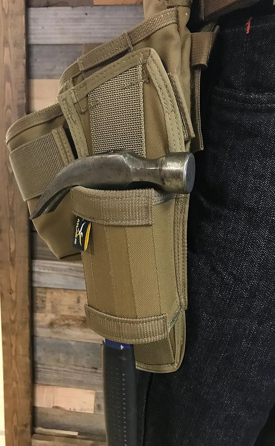 Atlas 46 AIMS Heavy-Duty Hammer Tool Holster | Compatible with Atlas 46 AIMS Systems for Multiple Customization Options | Sleek Solution for Effective Tool Management | Hand Crafted in The USA
