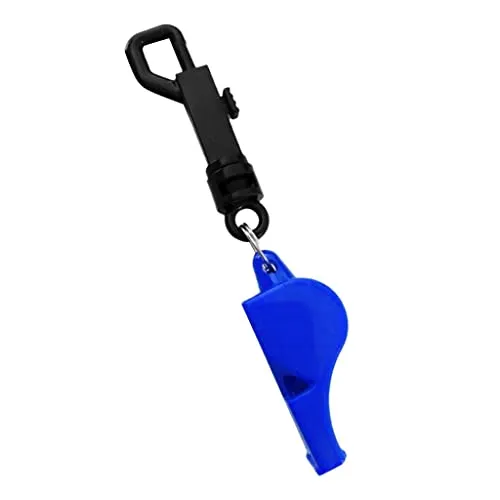 ATORSE Scuba Diving Emergency Scuba Diving Survival Whistle with Snap Clip Blue
