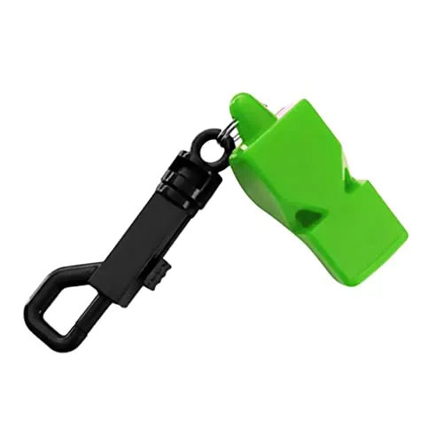 ATORSE Scuba Diving Emergency Scuba Diving Survival Whistle with Snap Clip Green