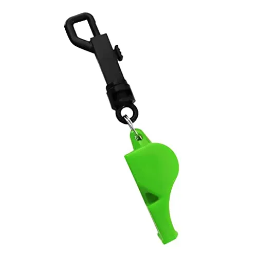 ATORSE Scuba Diving Emergency Scuba Diving Survival Whistle with Snap Clip Green