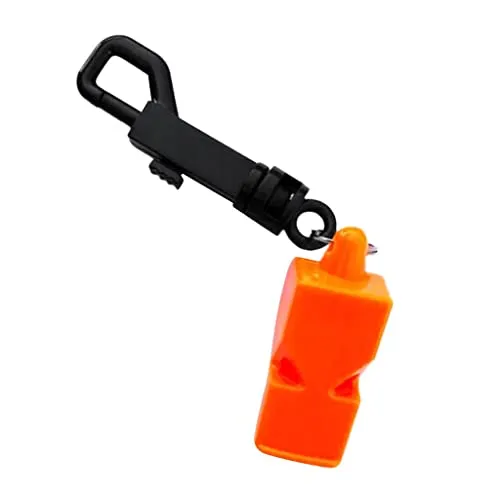 ATORSE Scuba Diving Emergency Scuba Diving Survival Whistle with Snap Clip Orange
