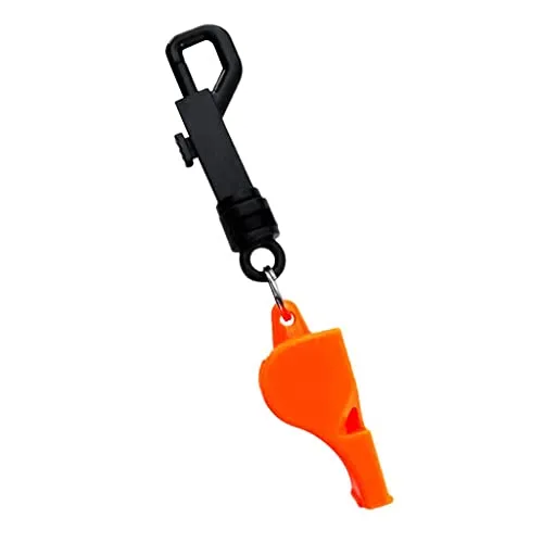 ATORSE Scuba Diving Emergency Scuba Diving Survival Whistle with Snap Clip Orange