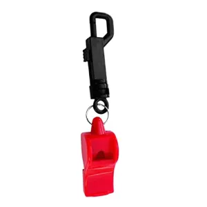ATORSE Scuba Diving Emergency Scuba Diving Survival Whistle with Snap Clip Red