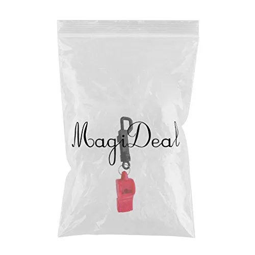 ATORSE Scuba Diving Emergency Scuba Diving Survival Whistle with Snap Clip Red