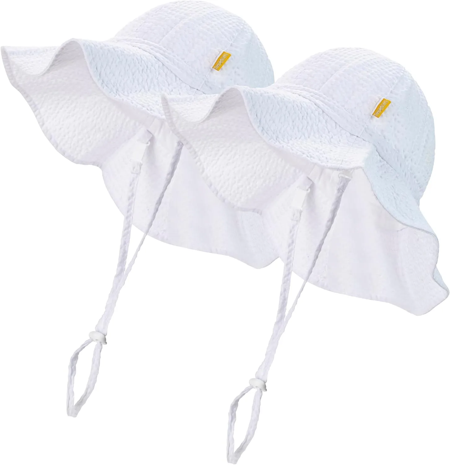 Baby & Toddler Wide Brim Sun Hats UPF 50  Sun Protection Bucket Cap Cute Adjustable Hat in Seersucker