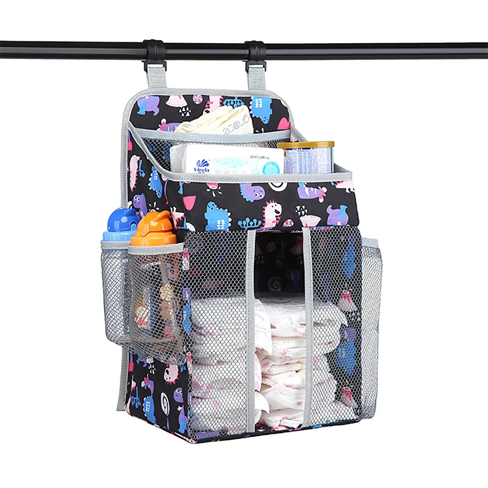 Baby Organizer Crib Hanging Storage Bag Foldable Nursing Stacker Caddy