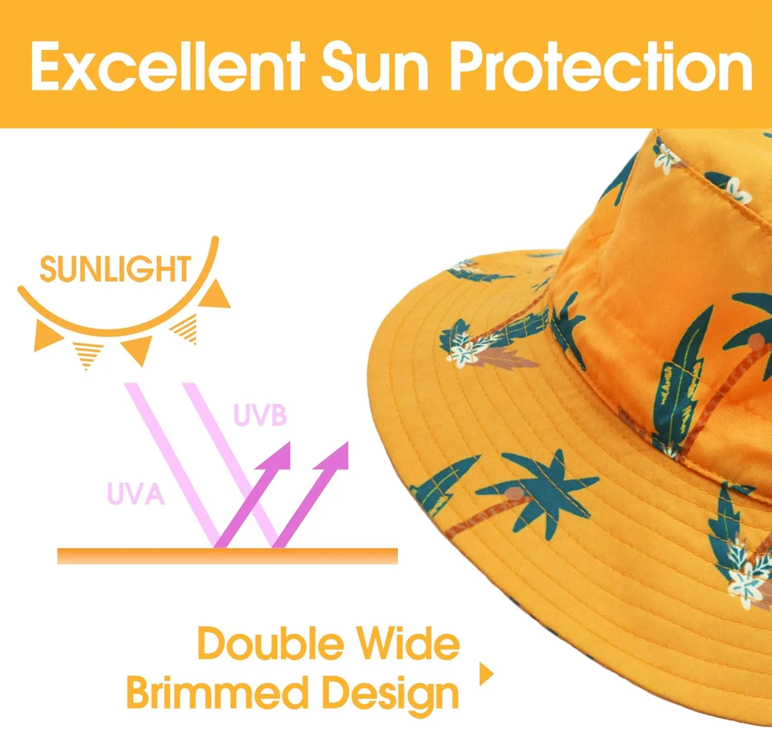 Baby Sun Hat Baby Boy Hats Toddler Hat UPF 50  Bucket Hat for Baby Girls Infant Beach Hat with Wide Brim Kids Caps