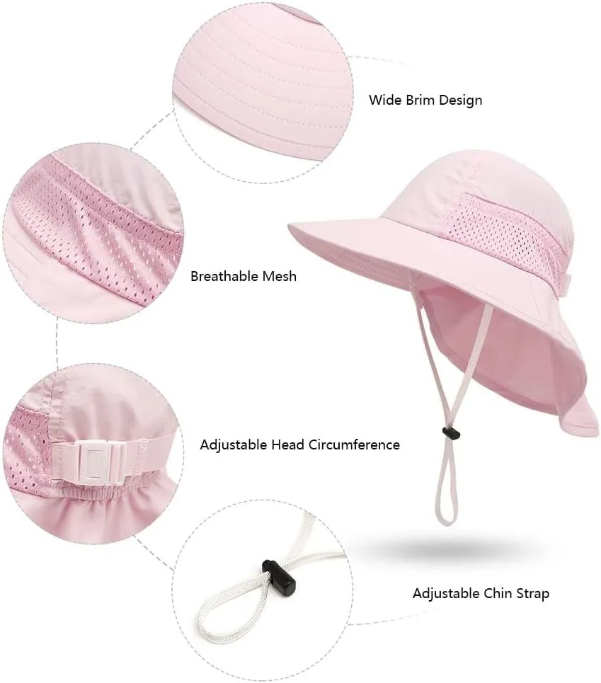 Baby Sun Protection Hat for Infant Toddlers Boys Girls UPF 50  Sunhat for Outdoor Beach Swim