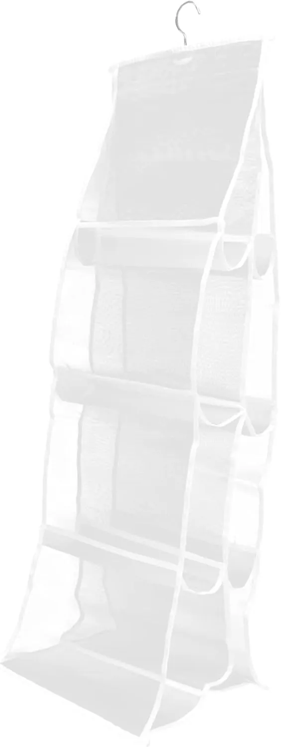 Bag Storage Organizer for Handbags over Door Hanging Dust Bag Layers Mesh Design for Easy Visibility for Home Bedroom and Closet Use