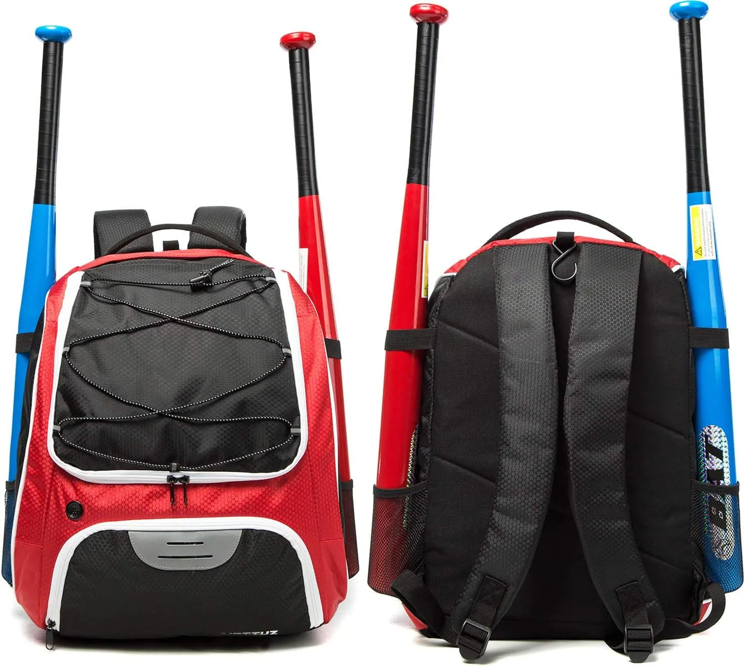 Baseball Bag - Baseball Backpack for Youth and Adults, Softball Bat Bag with Shoe Compartment and Fence Hook Hold Bat,Helmet,Glove and Shoes.