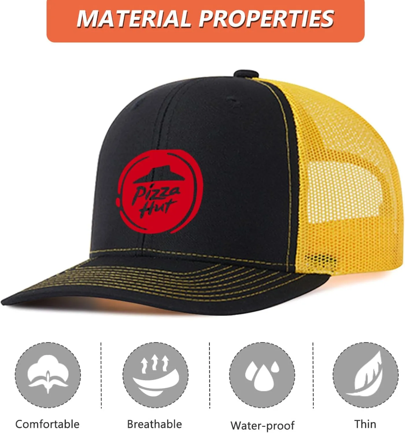 Baseball Mesh Cap Golf Dad Hat Blank Solid Color Outdoor Sun Cap for Men Women - Classic Adjustable Plain Trucker Hats