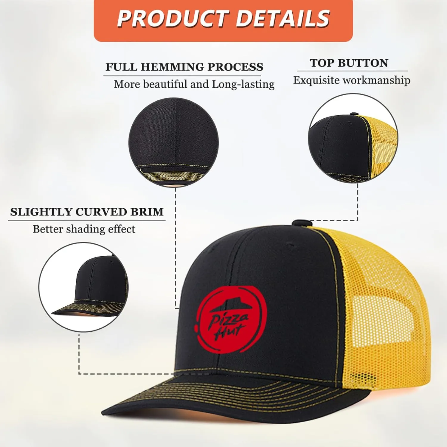 Baseball Mesh Cap Golf Dad Hat Blank Solid Color Outdoor Sun Cap for Men Women - Classic Adjustable Plain Trucker Hats