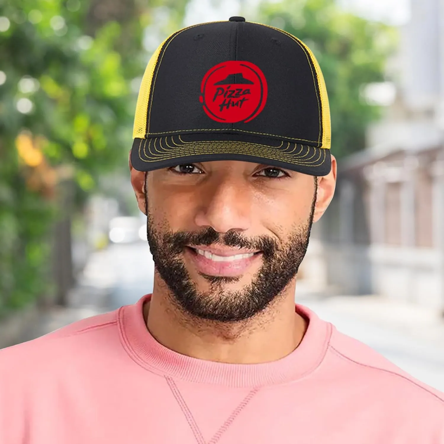 Baseball Mesh Cap Golf Dad Hat Blank Solid Color Outdoor Sun Cap for Men Women - Classic Adjustable Plain Trucker Hats