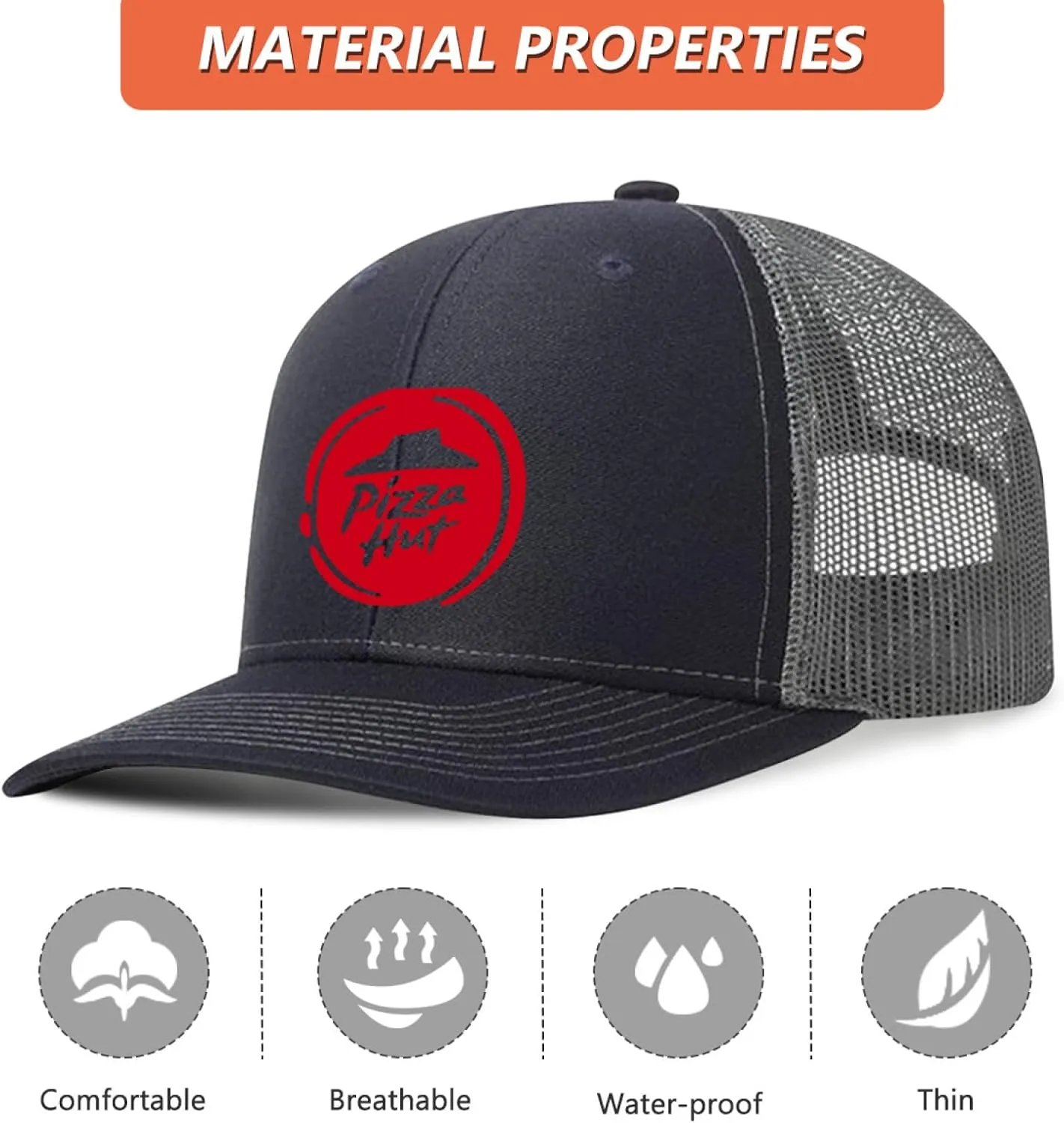 Baseball Mesh Cap Golf Dad Hat Blank Solid Color Outdoor Sun Cap for Men Women - Classic Adjustable Plain Trucker Hats