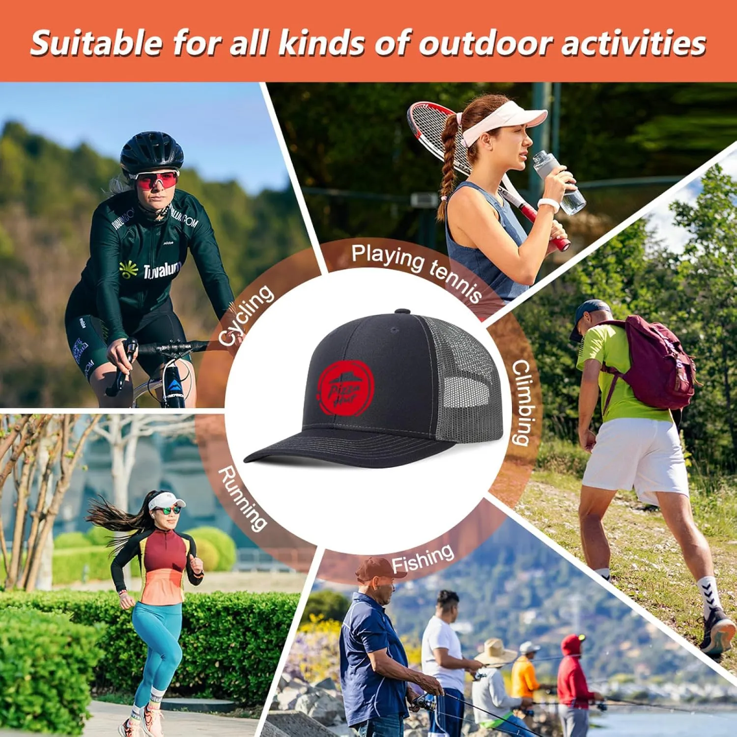 Baseball Mesh Cap Golf Dad Hat Blank Solid Color Outdoor Sun Cap for Men Women - Classic Adjustable Plain Trucker Hats