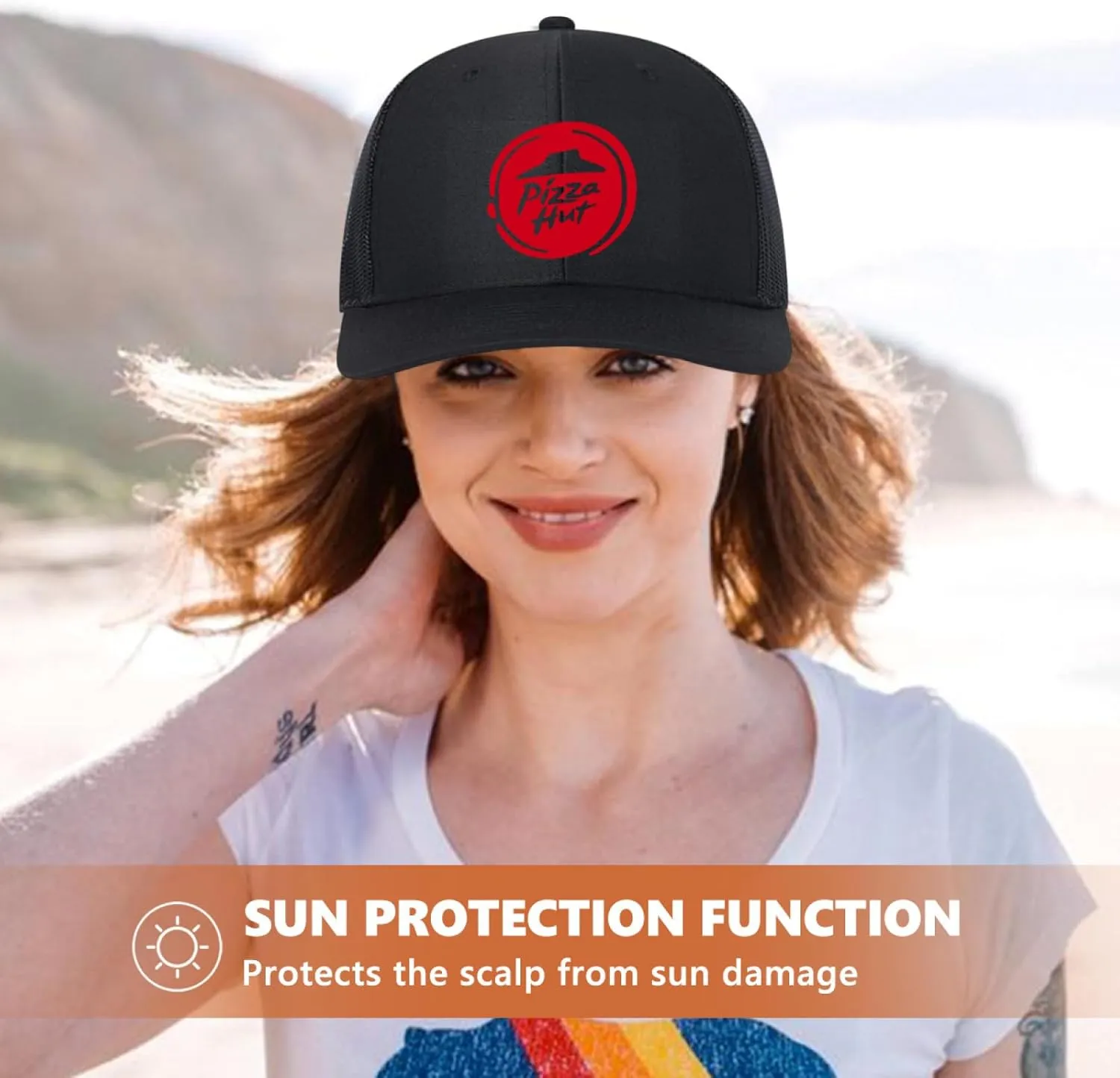 Baseball Mesh Cap Golf Dad Hat Blank Solid Color Outdoor Sun Cap for Men Women - Classic Adjustable Plain Trucker Hats