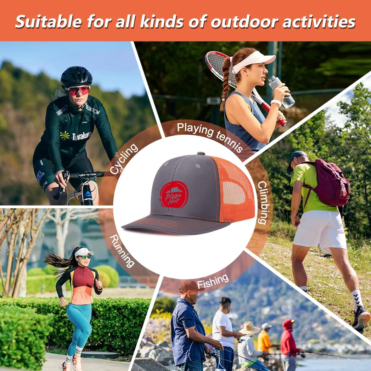Baseball Mesh Cap Golf Dad Hat Blank Solid Color Outdoor Sun Cap for Men Women - Classic Adjustable Plain Trucker Hats