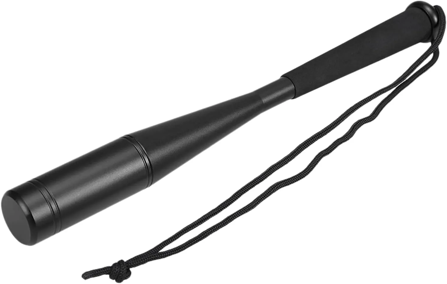 Bat Tackle,YIWENG Portable Aluminum Alloy Fish Hammer Metal Fishing Bat with Heavy Semi-solid Head EVA Grip Fishing Accessory, Black