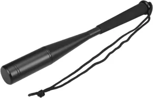 Bat Tackle,YIWENG Portable Aluminum Alloy Fish Hammer Metal Fishing Bat with Heavy Semi-solid Head EVA Grip Fishing Accessory, Black