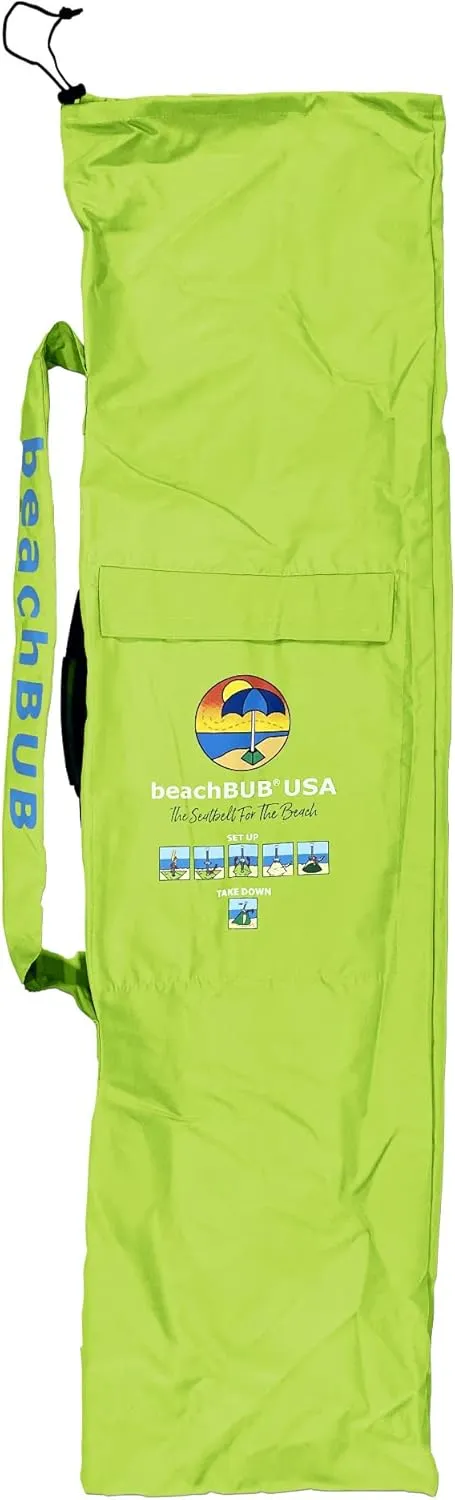 Beach Umbrella Bag - Waterproof & Foldable Beach Bag for Umbrellas with Wide Padded Shoulder Strap & Molded Carry Handle