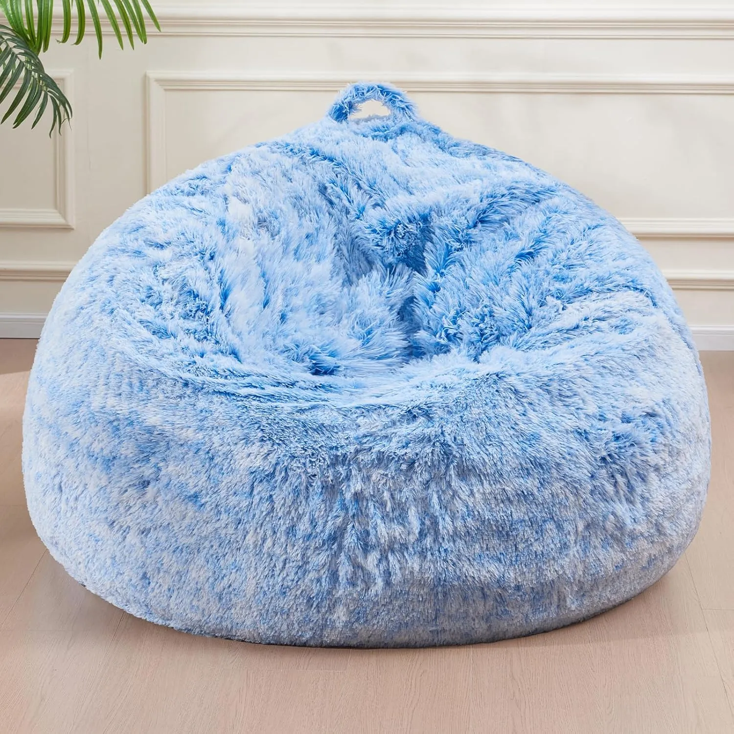 Bean Bag Cover Only, Machine Washable Stuffed Animals Storage, Bean Bag Couch for Adults Kids Teens, Small Bean Bag Chairs Cover for Toddlers