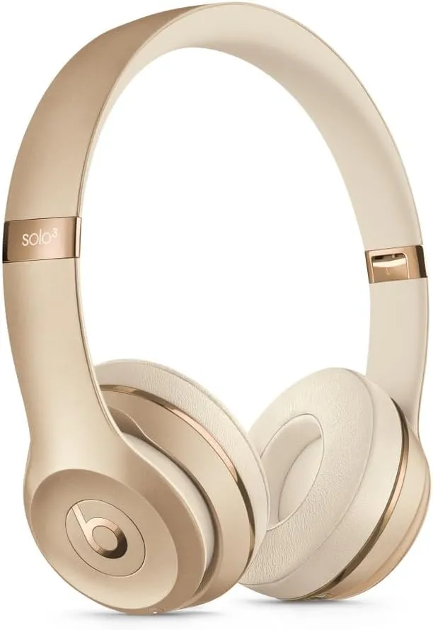 beats Solo3 Wireless On-Ear Headphones - Gold (Refurbished)