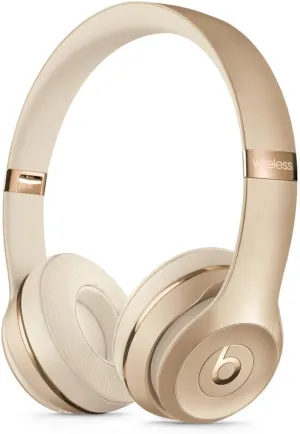 beats Solo3 Wireless On-Ear Headphones - Gold (Refurbished)