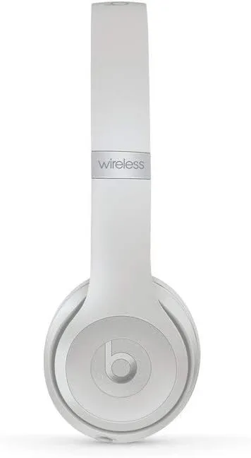 beats Solo3 Wireless On-Ear Headphones Matte Silver - beats by Dr Dre (Renewed)
