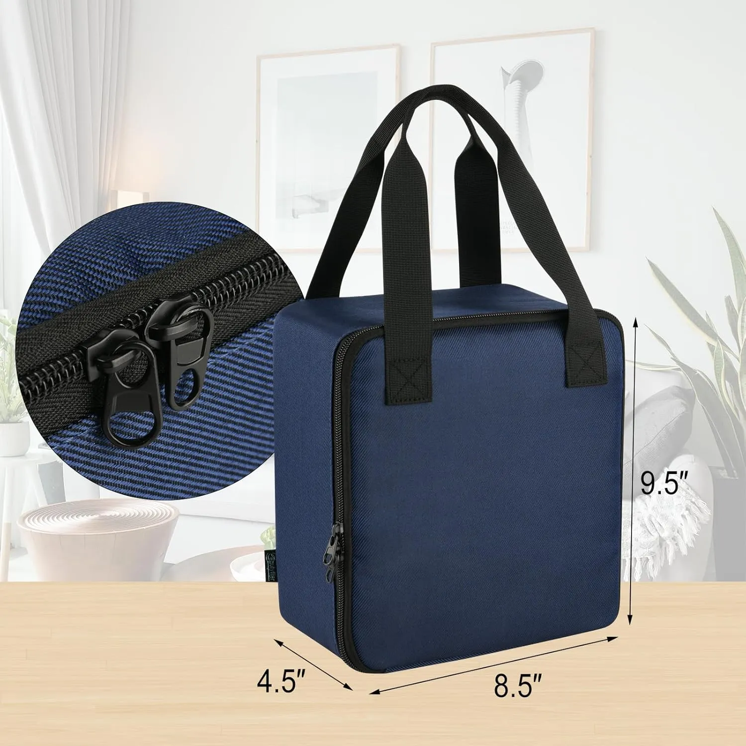 Beautyflier Nose Cleaner Storage Bag, Travel Safety Case for Navage Nasal Irrigation System, Countertop Caddy Portable Neti Pot Carrying Case, Protective Nose Cleaner Bag with Handle Strap (Bag Only)
