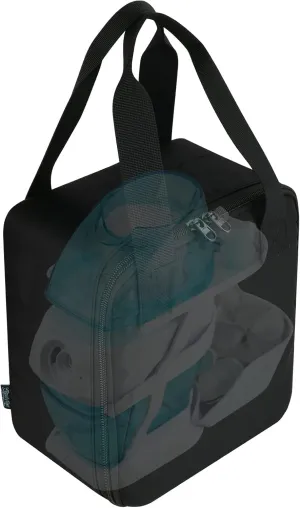 Beautyflier Travel Carrying Bag for Navage Nasal Irrigation System, Countertop Caddy Neti Pot Storage Bag, Portable Nose Cleaner Bag for Sinus Organizer with Hanging Strap (Bag Only, Black)