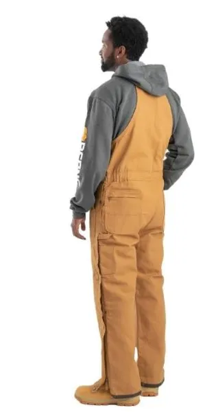 Berne Brown Duck Heritage Insulated Duck Bib Overalls B415-BD