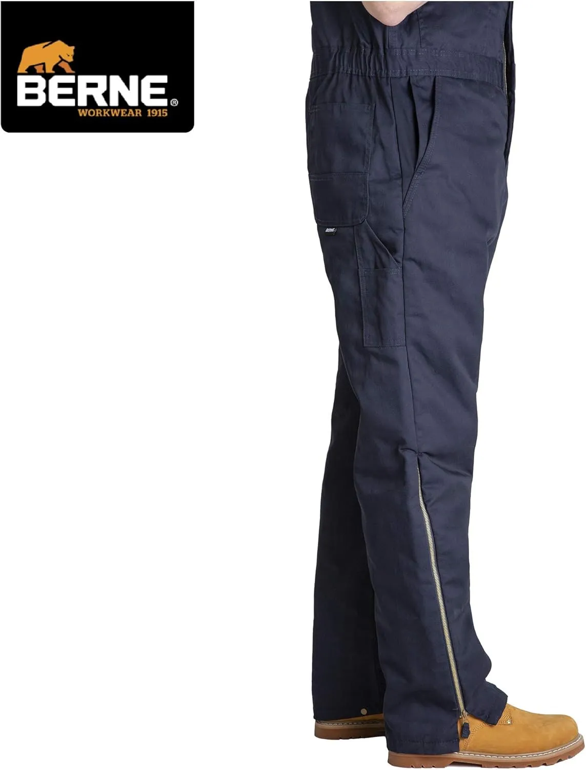 Berne Men's Heritage Twill Insulated Bib Overall