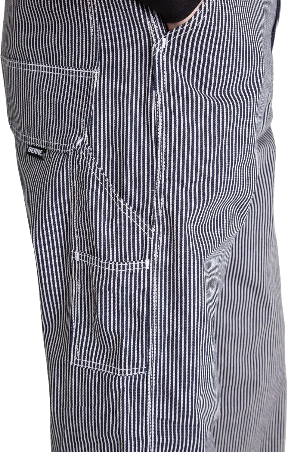 Berne Men's Heritage Unlined Hickory Stripe Bib Overall
