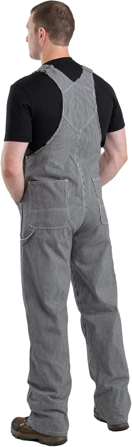 Berne Men's Heritage Unlined Hickory Stripe Bib Overall