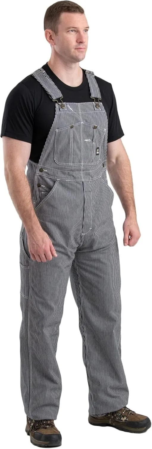 Berne Men's Heritage Unlined Hickory Stripe Bib Overall